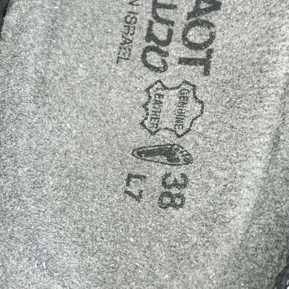 Naot Womens Size 7 Coal Grey Nubuck Leather Avignon Buckle Slip on Mule Clog - Picture 8 of 11